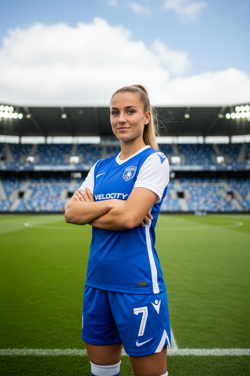 Female soccer player profile