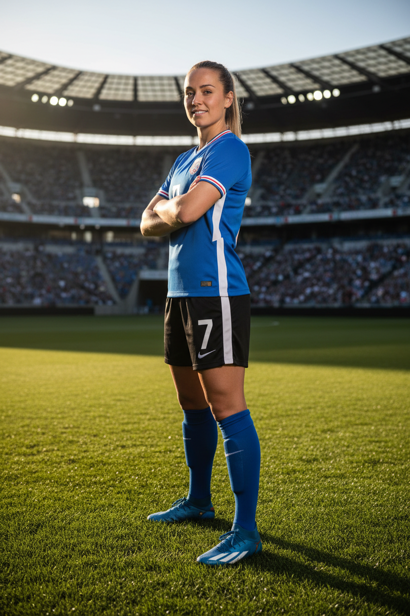 Female soccer player profile